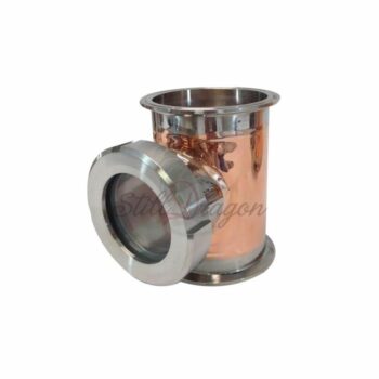 Tee Copper 4" TC x 6" Tall x 3" SGU